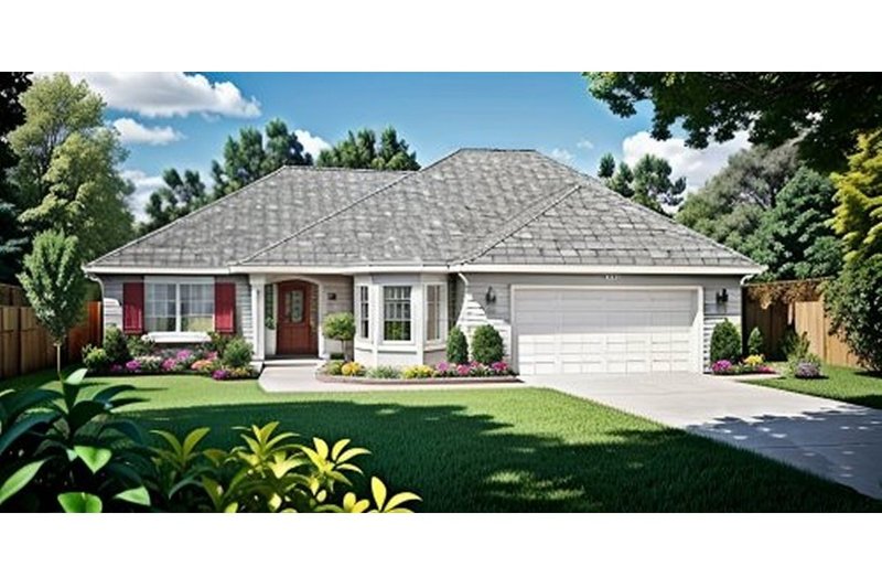 Architectural House Design - Traditional Exterior - Front Elevation Plan #58-140