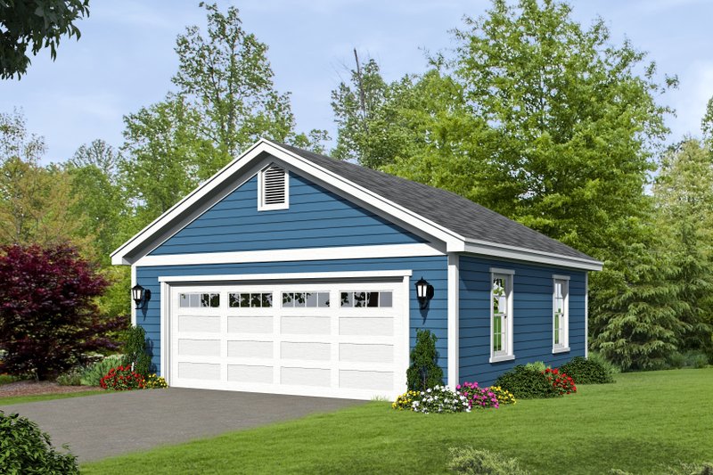 House Blueprint - Country Exterior - Front Elevation Plan #932-116