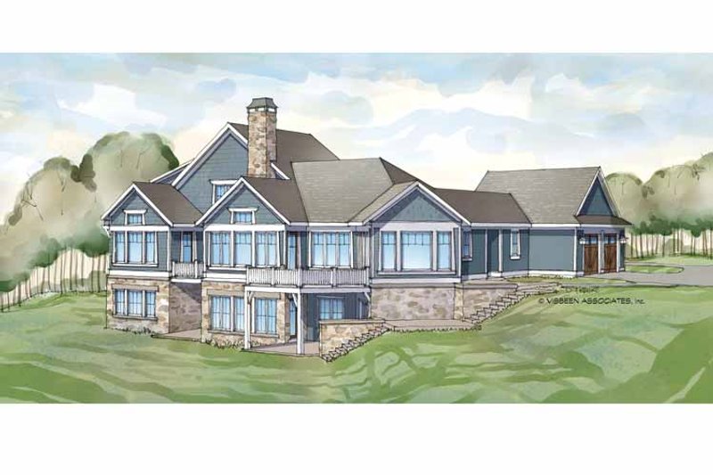 Home Plan - Exterior - Rear Elevation 3 for Traditional House Plan #928-236 - 3 bed, 3.5 bath