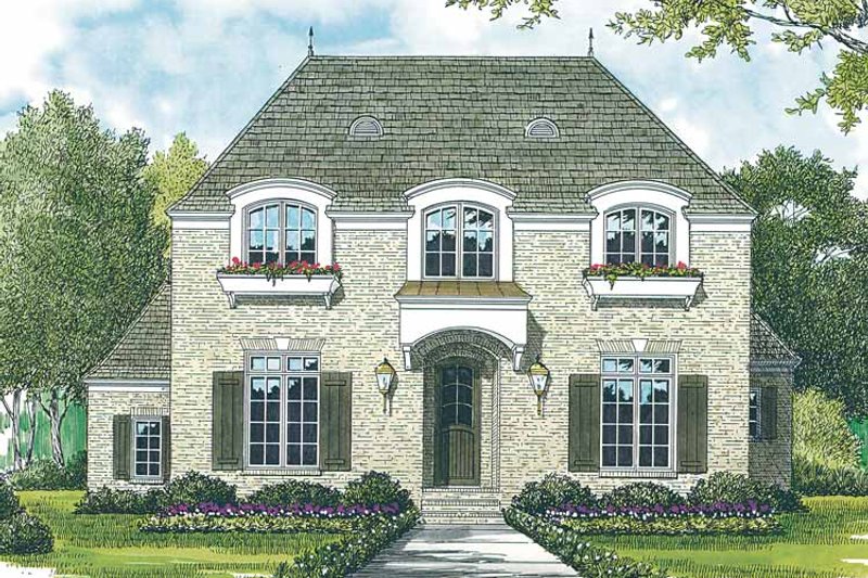 Home Plan - Country Exterior - Front Elevation Plan #453-389