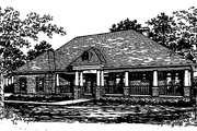 Country Style House Plan - 3 Beds 3 Baths 2756 Sq/Ft Plan #30-268 