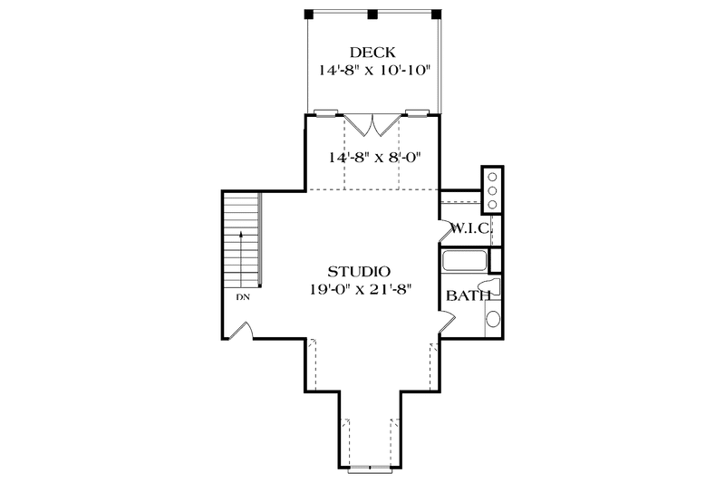 Home Plan - Floor Plan - Other Floor for Craftsman House Plan #453-314 - 4 bed, 4.5 bath
