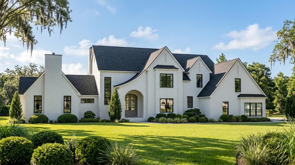 Exterior - Front Elevation 2 for European House Plan #1064-125 - 4 bed, 3.5 bath