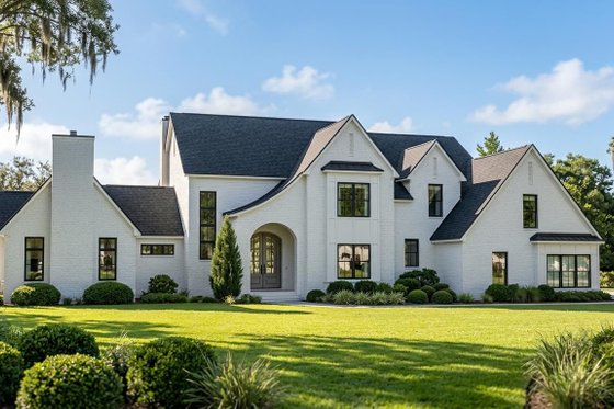Exterior - Front Elevation for European House Plan #1064-125 - 4 bed, 3.5 bath