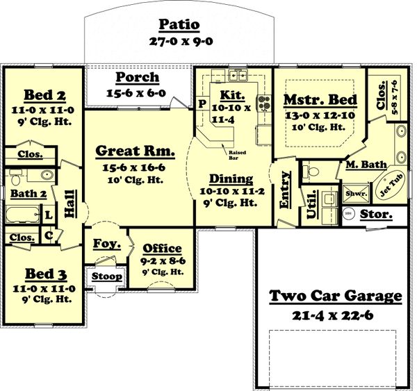 House Design - European Floor Plan - Main Floor Plan #430-53