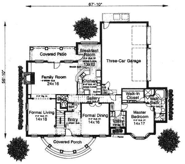 Country Floor Plan - Main Floor Plan #310-894