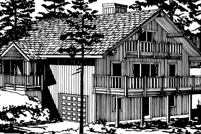 Dream House Plan - European Exterior - Front Elevation Plan #320-1020