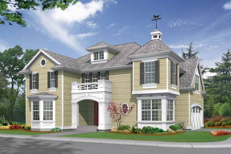 Architectural House Design - Craftsman Exterior - Front Elevation Plan #132-314