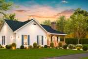 Traditional Style House Plan - 3 Beds 2 Baths 1248 Sq/Ft Plan #54-631 
