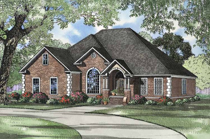 Dream House Plan - Traditional Exterior - Front Elevation Plan #17-3042