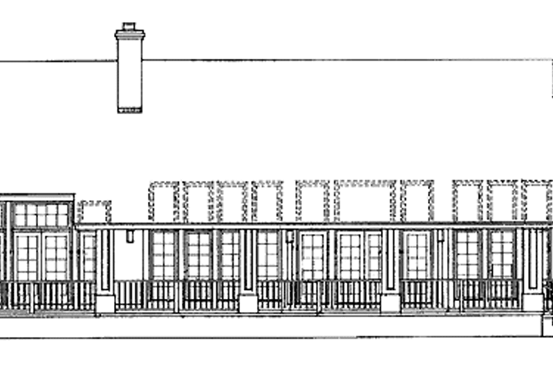 Dream House Plan - Exterior - Rear Elevation for Craftsman House Plan #72-838 - 3 bed, 2.5 bath