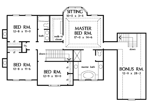 Dream House Plan - Country Floor Plan - Upper Floor Plan #929-483