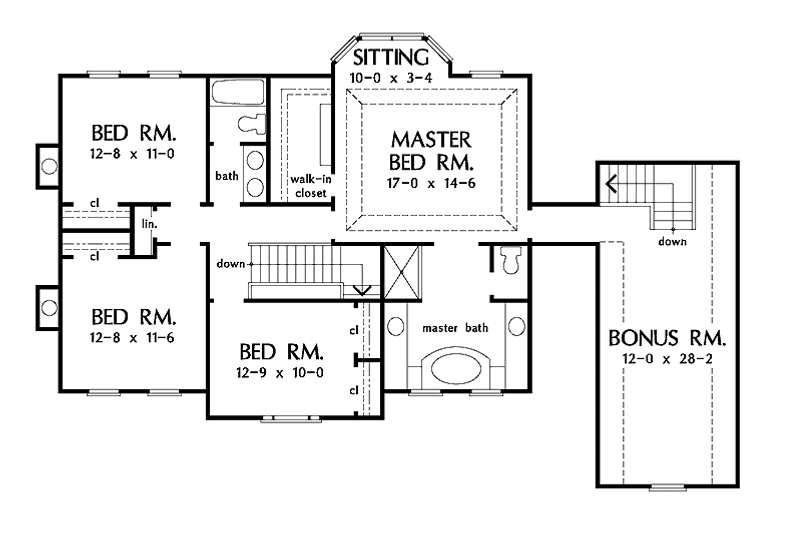 House Plan Design - Floor Plan - Upper Floor for Country House Plan #929-483 - 4 bed, 2.5 bath