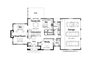 European Style House Plan - 4 Beds 4 Baths 3372 Sq/Ft Plan #928-201 