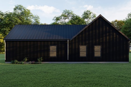 Exterior - Rear Elevation for Contemporary House Plan #1092-9 - 3 bed, 2 bath