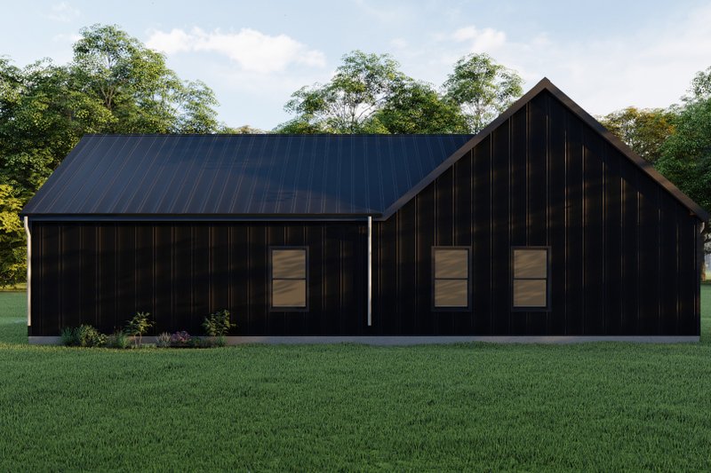 Architectural House Design - Exterior - Rear Elevation for Contemporary House Plan #1092-9 - 3 bed, 2 bath
