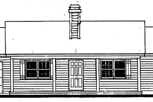 Country Exterior - Front Elevation Plan #30-245