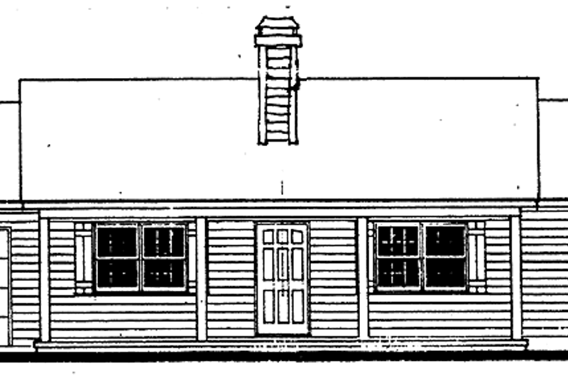 Country Style House Plan - 3 Beds 2 Baths 1092 Sq/Ft Plan #30-245