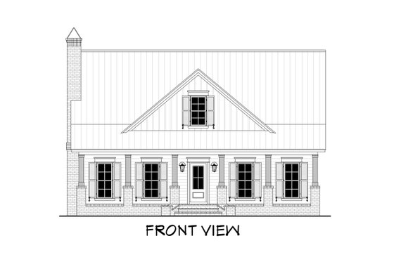 Exterior - Other Elevation for Farmhouse House Plan #430-198 - 4 bed, 3 bath