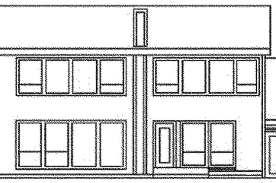 Exterior - Rear Elevation for Colonial House Plan #60-896 - 4 bed, 2 bath