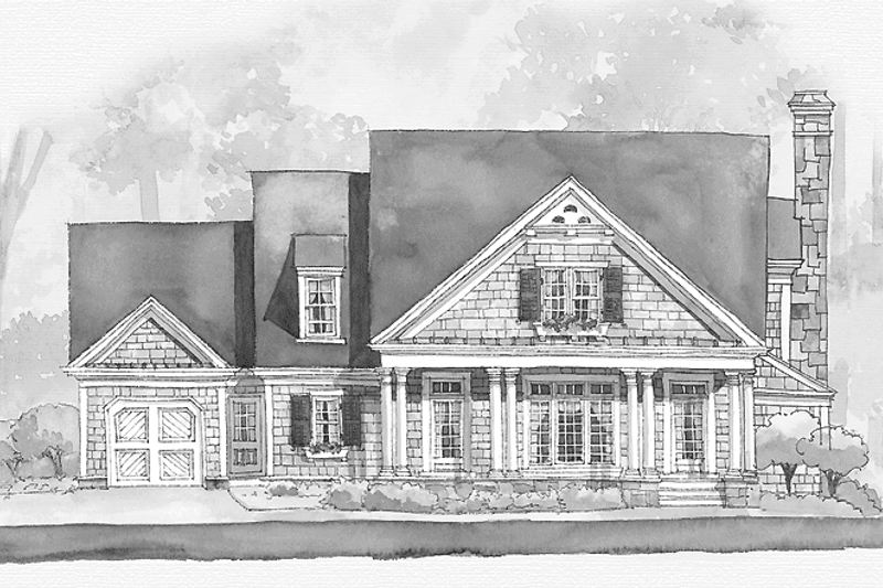 Home Plan - Country Exterior - Front Elevation Plan #429-251