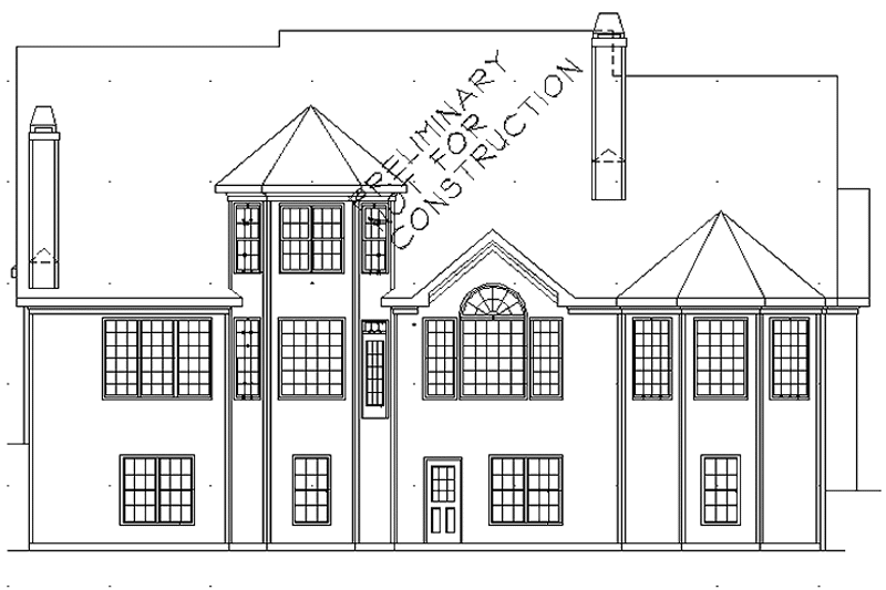 House Plan Design - Exterior - Rear Elevation for Traditional House Plan #927-718 - 4 bed, 3.5 bath