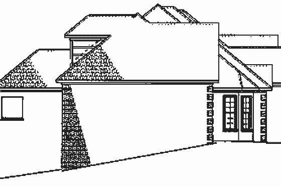 Exterior - Other Elevation for European House Plan #17-2711 - 3 bed, 2 bath