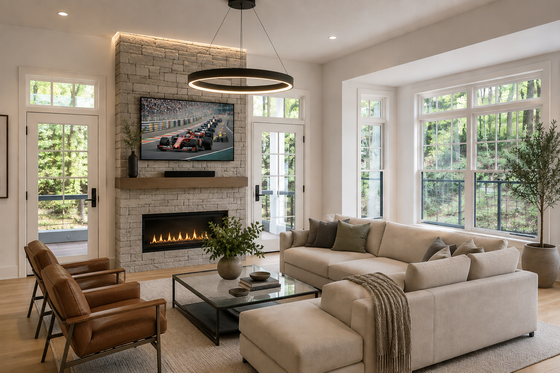 Interior - Family Room for Craftsman House Plan #928-71 - 3 bed, 4.5 bath