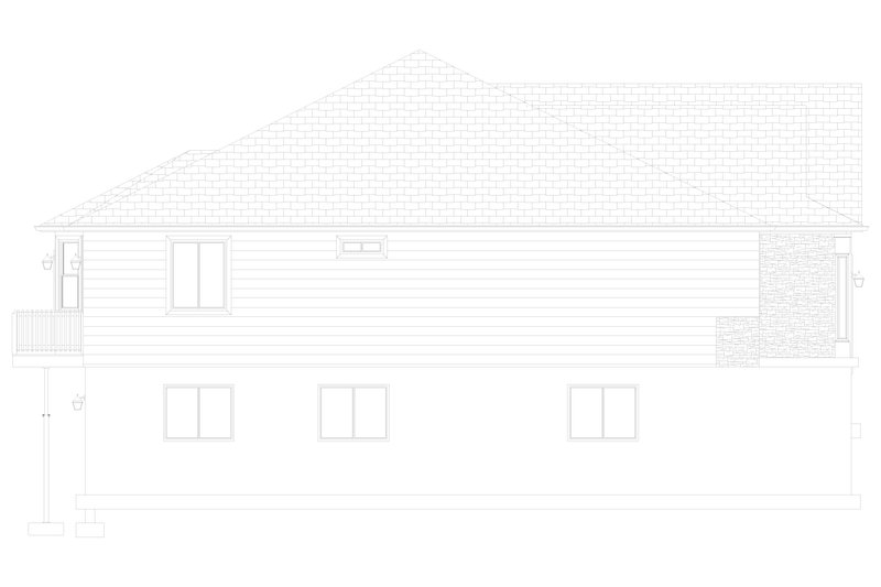 House Plan Design - Exterior - Other Elevation for Ranch House Plan #1060-5 - 5 bed, 3 bath