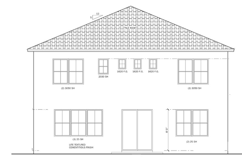 Dream House Plan - Exterior - Rear Elevation for Mediterranean House Plan #1058-61 - 4 bed, 2.5 bath