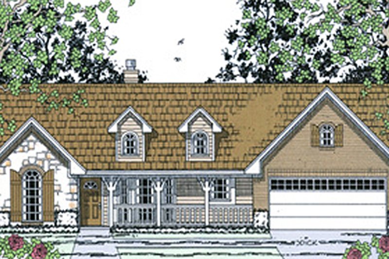 Dream House Plan - Cottage Exterior - Front Elevation Plan #42-397