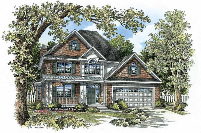 Architectural House Design - Traditional Exterior - Front Elevation Plan #929-796