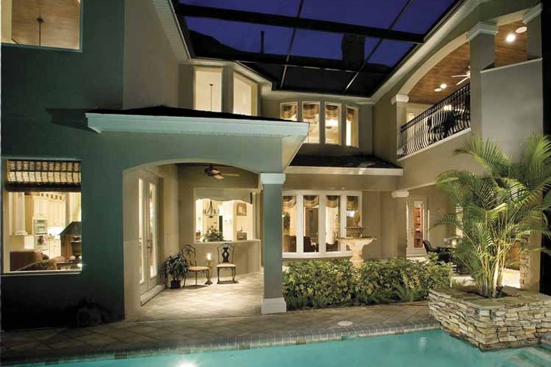 Home Plan - Exterior - Rear Elevation for European House Plan #930-361 - 4 bed, 4.5 bath