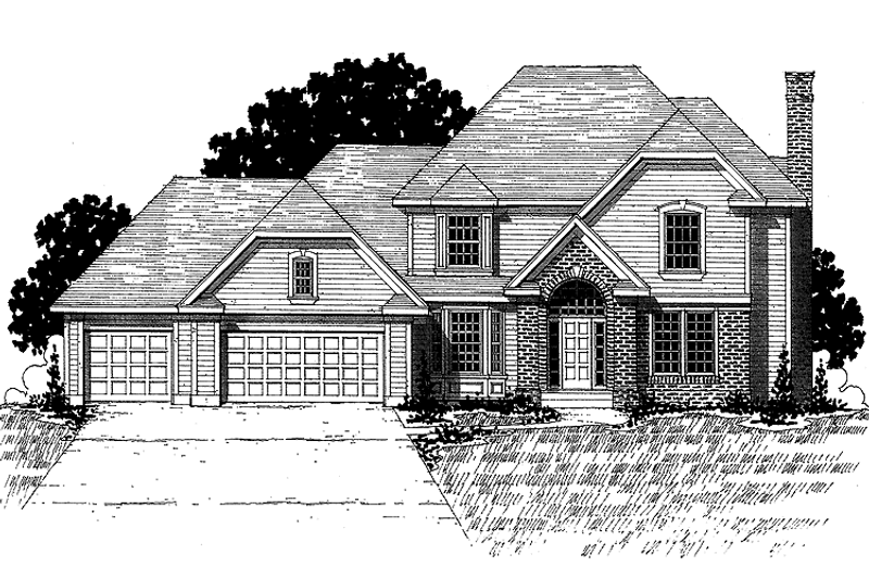 Dream House Plan - Traditional Exterior - Front Elevation Plan #320-873
