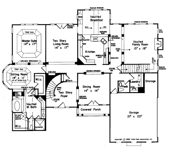 Home Plan - Traditional Floor Plan - Main Floor Plan #927-445
