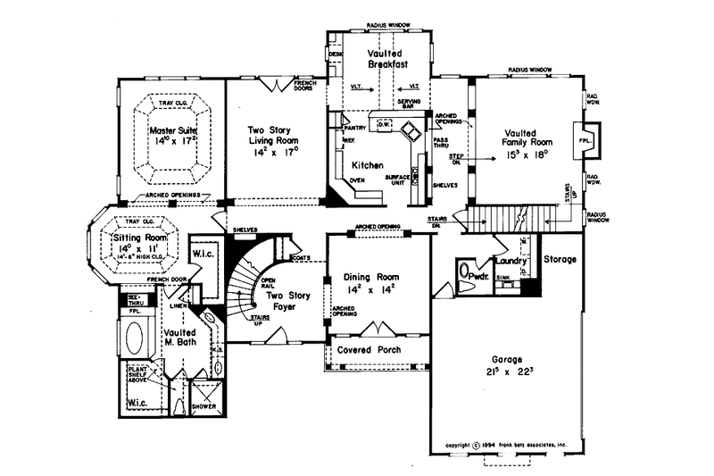Home Plan - Floor Plan - Main Floor for Traditional House Plan #927-445 - 4 bed, 3.5 bath