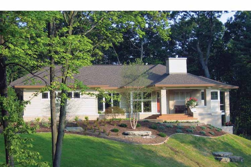 Home Plan - Prairie Exterior - Front Elevation Plan #928-50