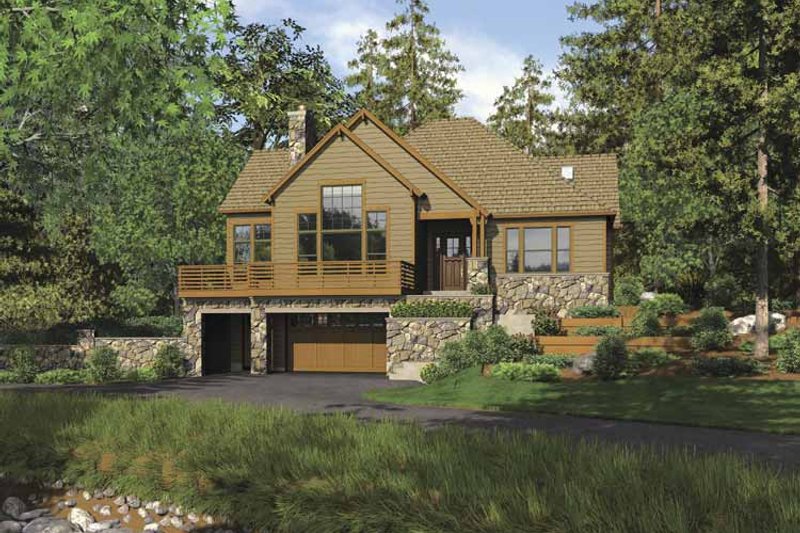 Dream House Plan - Craftsman Exterior - Front Elevation Plan #48-862