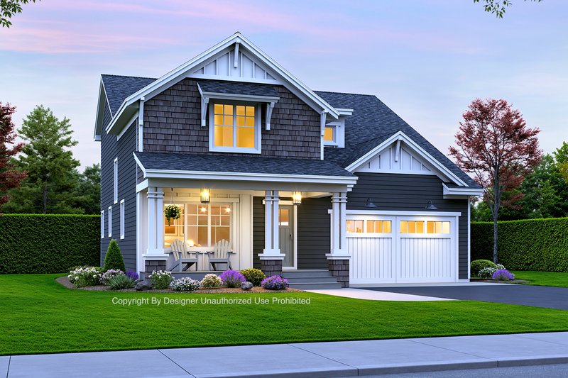 Dream House Plan - Bungalow Exterior - Front Elevation Plan #51-1352