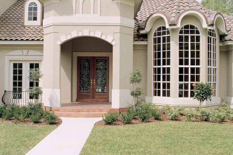 Home Plan - Exterior - Front Elevation 5 for Mediterranean House Plan #417-536 - 4 bed, 5 bath