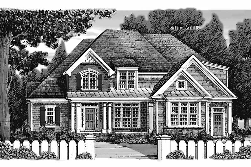 Home Plan - Exterior - Front Elevation 3 for Country House Plan #927-915 - 4 bed, 3 bath