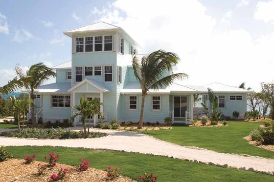 Exterior - Front Elevation 3 for Country House Plan #928-41 - 6 bed, 5 bath