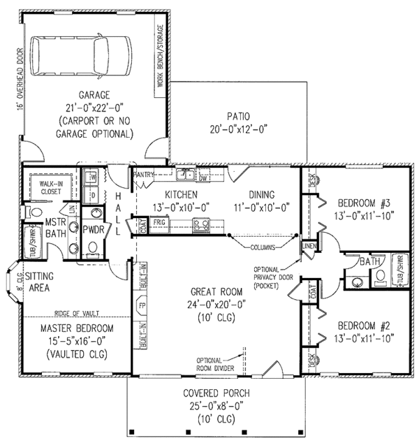 Architectural House Design - Victorian Floor Plan - Main Floor Plan #11-242
