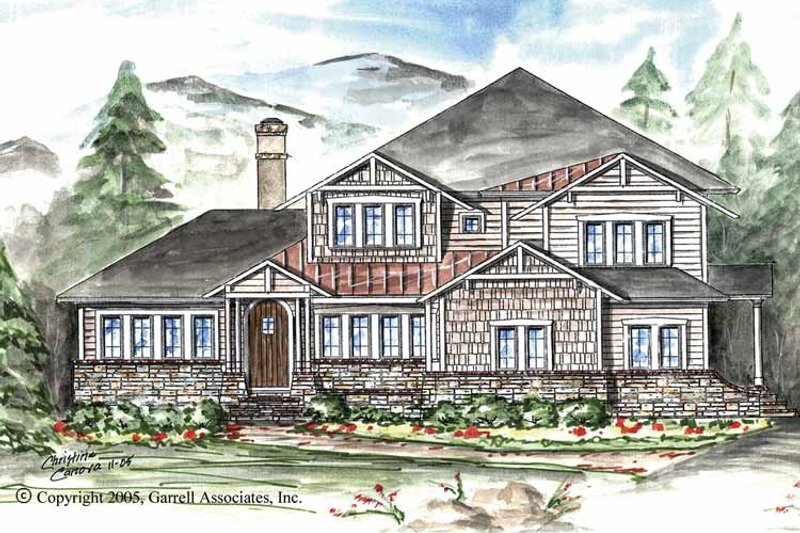 Home Plan - Exterior - Front Elevation 3 for Craftsman House Plan #54-264 - 3 bed, 3 bath