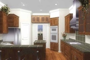 Interior - Kitchen for Traditional House Plan #44-207 - 3 bed, 2.5 bath