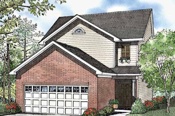 Exterior - Front Elevation 3 for Country House Plan #17-3062 - 3 bed, 2.5 bath