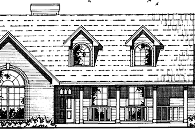 Home Plan - Country Exterior - Front Elevation Plan #42-658