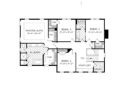 Colonial Style House Plan - 4 Beds 2.5 Baths 2616 Sq/Ft Plan #927-956 