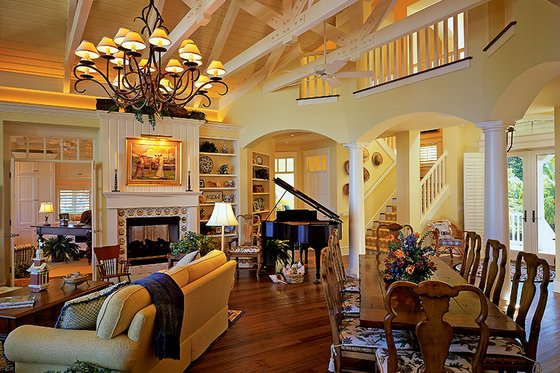 Interior - Family Room 1 for Country House Plan #930-472 - 5 bed, 5 bath