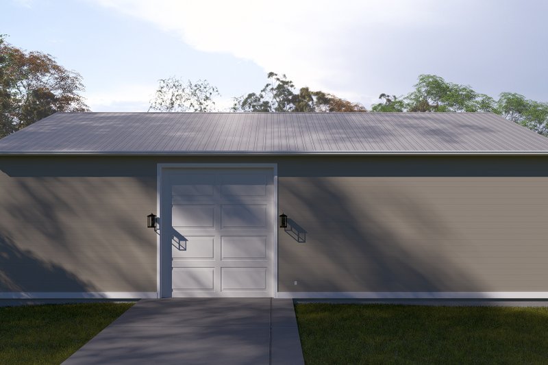 Architectural House Design - Exterior - Rear Elevation 1 for Traditional House Plan #1060-274, 1 bath